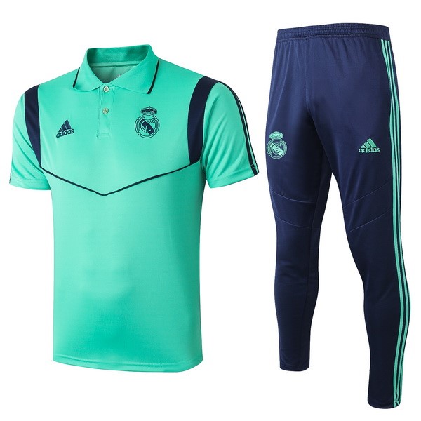 Polo Conjunto Completo Real Madrid 2019 2020 Verde Azul